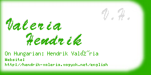 valeria hendrik business card